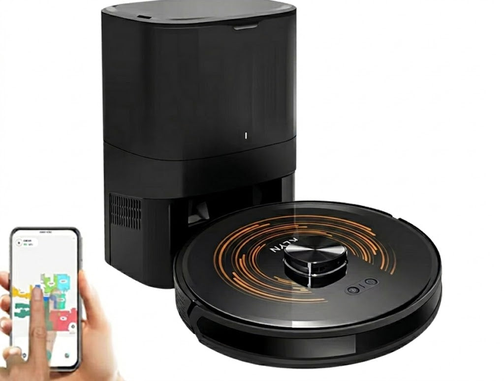 K30 – Aspirateur Robot Auto-Vidange 6500Pa avec Double Laser
